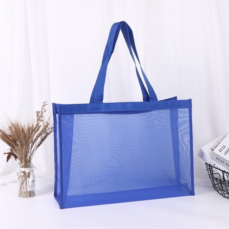 Handled Style Grote capaciteit Mesh Shopping Tote Bag met Custom Logo en aangepast