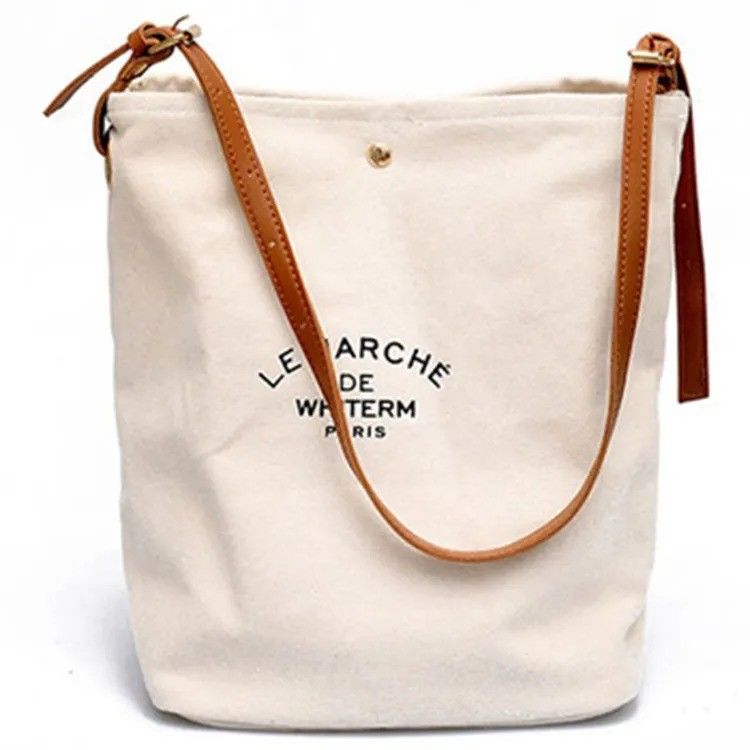OEM/ODM Acceptabel Winkelwagen Custom Heavy Duty Dikke Canvas Tote Market Canvas Bag