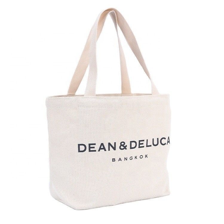 Kleed Canvas Eco Friendly Herbruikbare Designer Shopping Tote Bag Met Custom Logo