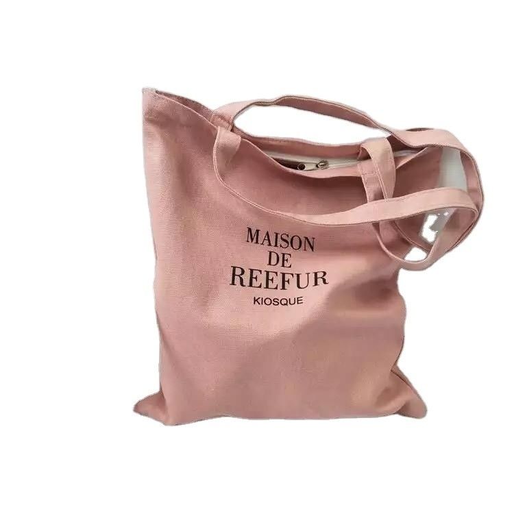 Dagelijks schoolleven Custom Medium Organic Cotton Canvas Tote Bag voor herbruikbaar winkelen