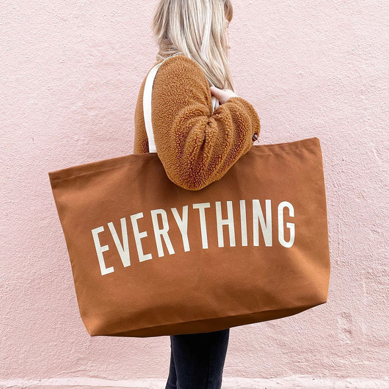 Handheld Style Canvas Grocery Tote Bag Perfect voor het promoten van jezelf en het milieu