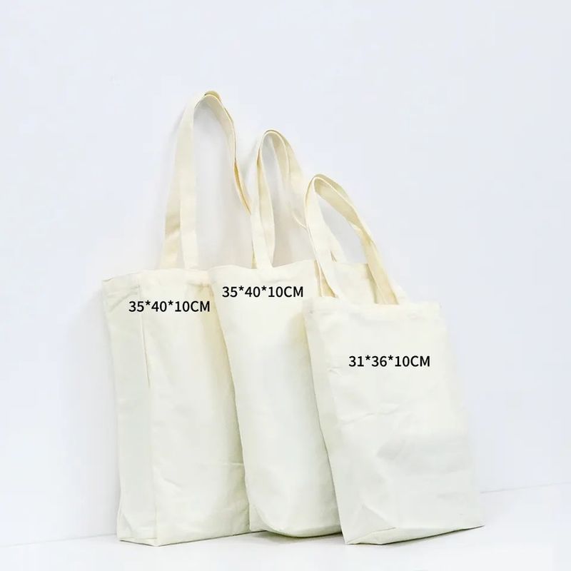 Custom Canvas Tote Bag Aanvaardbaar OEM/ODM Solid Color Aanpasbaar Briefpatroon Type