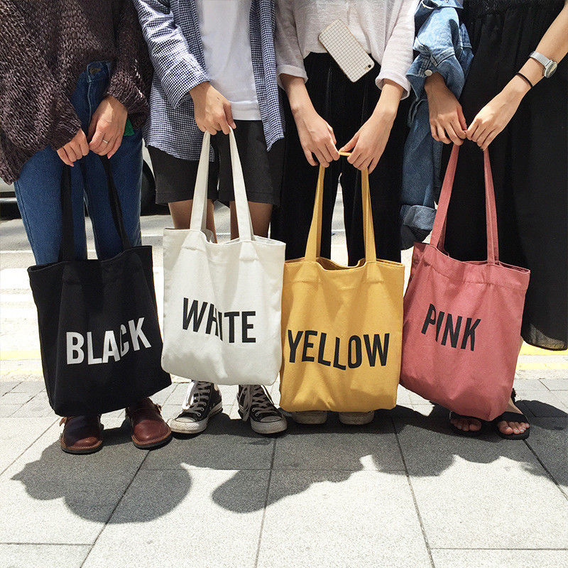 Geschenken Custom Printed Logo Cotton Canvas Bags voor herbruikbaar winkeltokjes