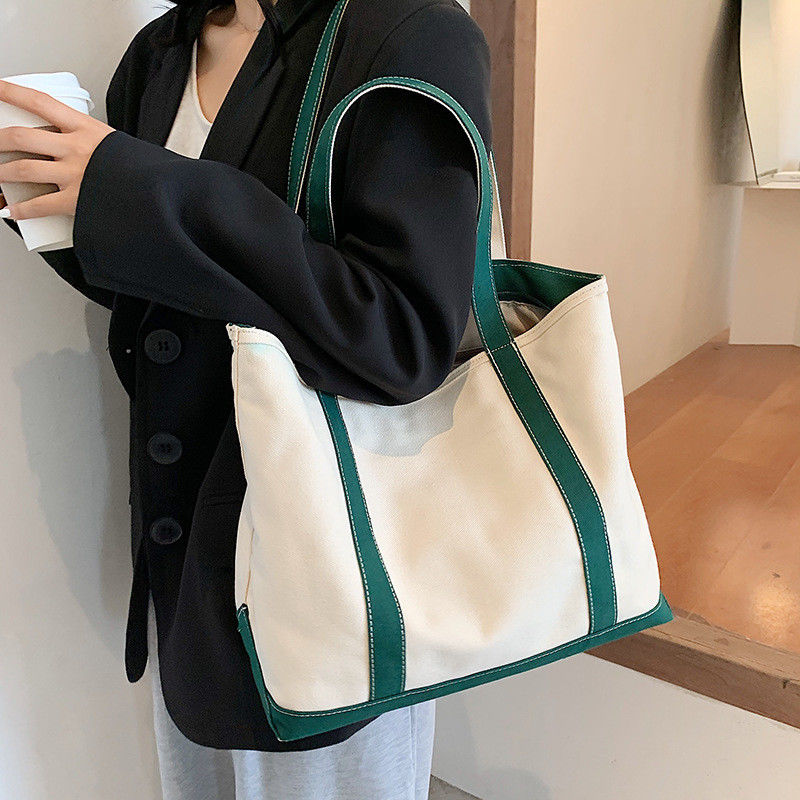 Gepersonaliseerde Kleur Canvas Tote Bag met Printed Logo en Gepersonaliseerd Design