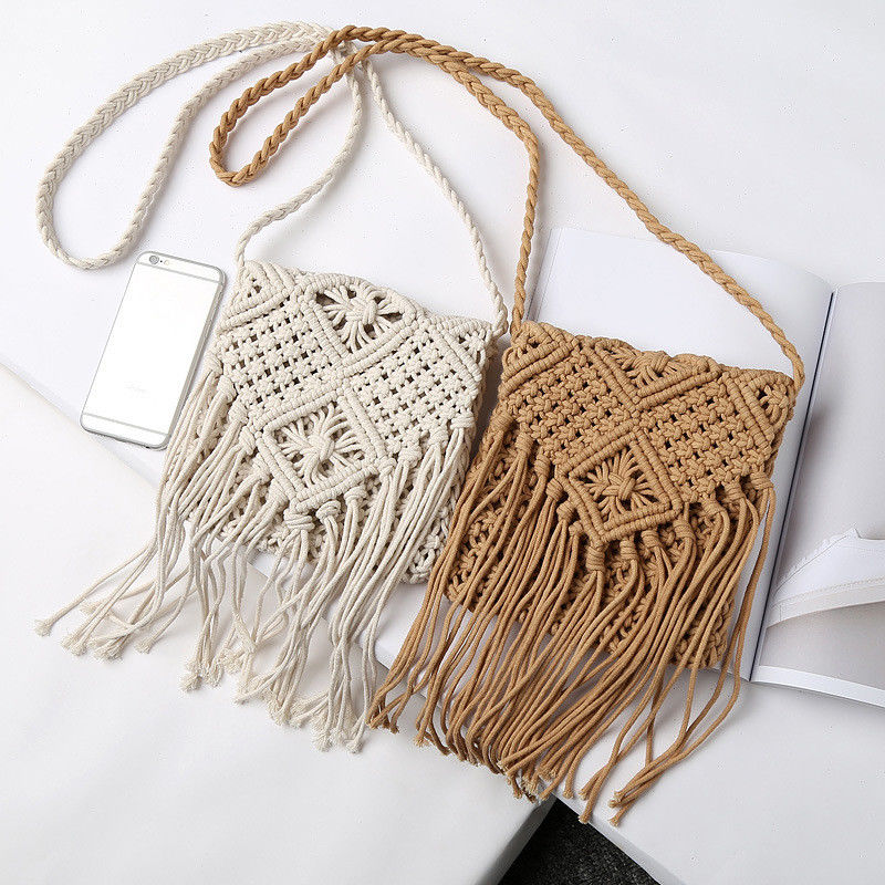 Gepersonaliseerd Logo Vrouwen Straw Clutch Weave Schouder Summer Beach Crossbody Handtas met Zipper sluiting