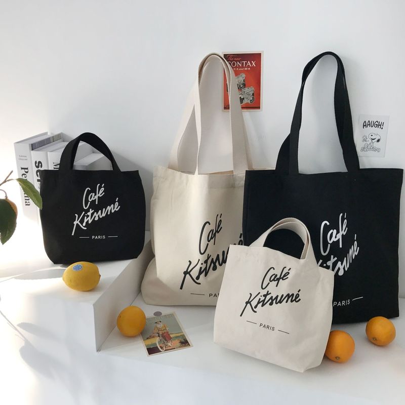Gepersonaliseerd Logo Gepersonaliseerd Mode Recyclebaar Winkeltas Katoen Tote Bag Gedrukt Canvas Bag