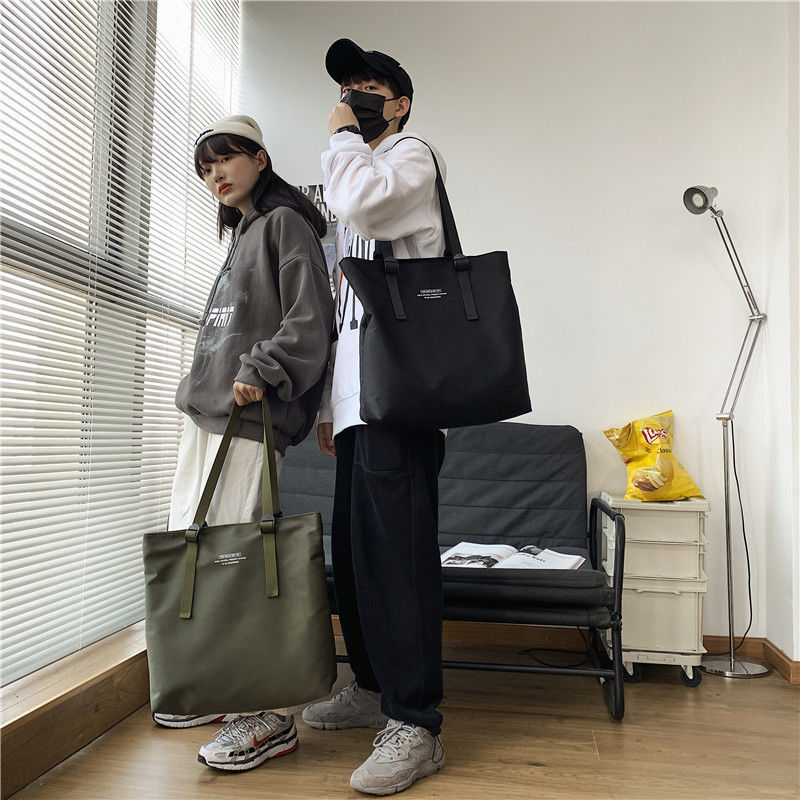 Boodschapper Canvas Bag voor het drukken Winkelen Nylon Bag Gedrukt LOGO Gepersonaliseerd logo