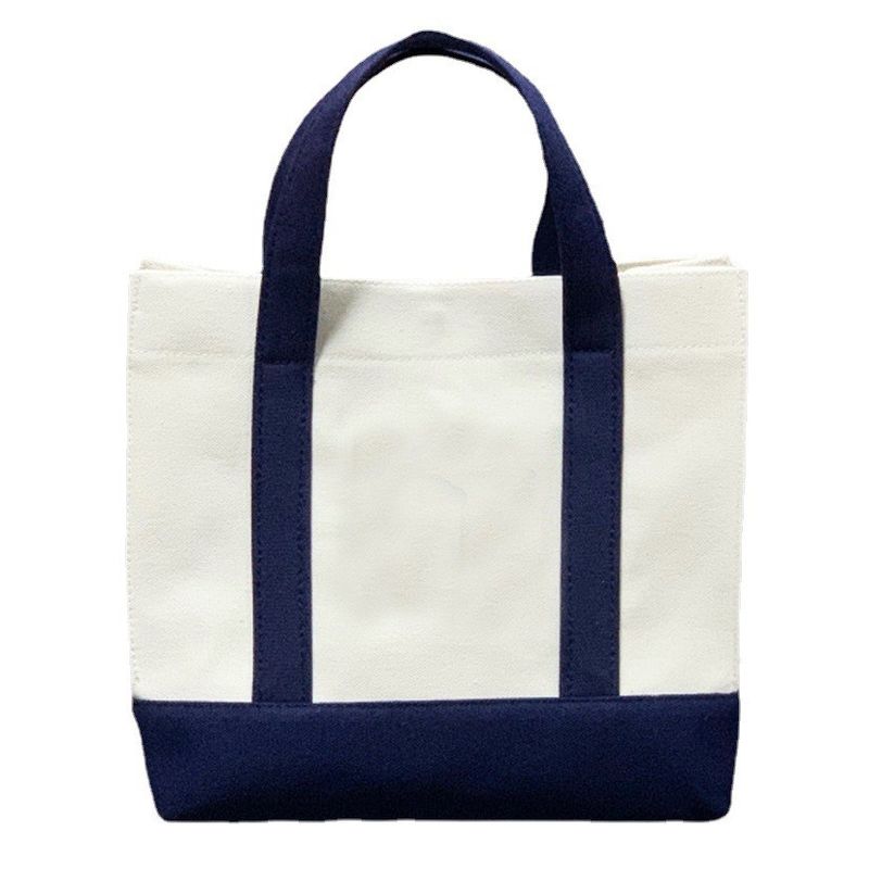 Herbruikbare Eco Blank Line Tote Canvas Shopping Bag met aangepast logo en aangepast logo