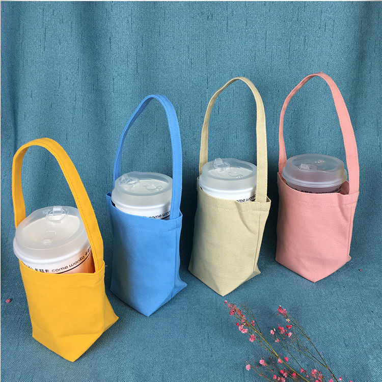 Gepersonaliseerd logo Dagelijks schoolleven Herbruikbare koffie Drink Drager Cup Holder Drager Tote Bag